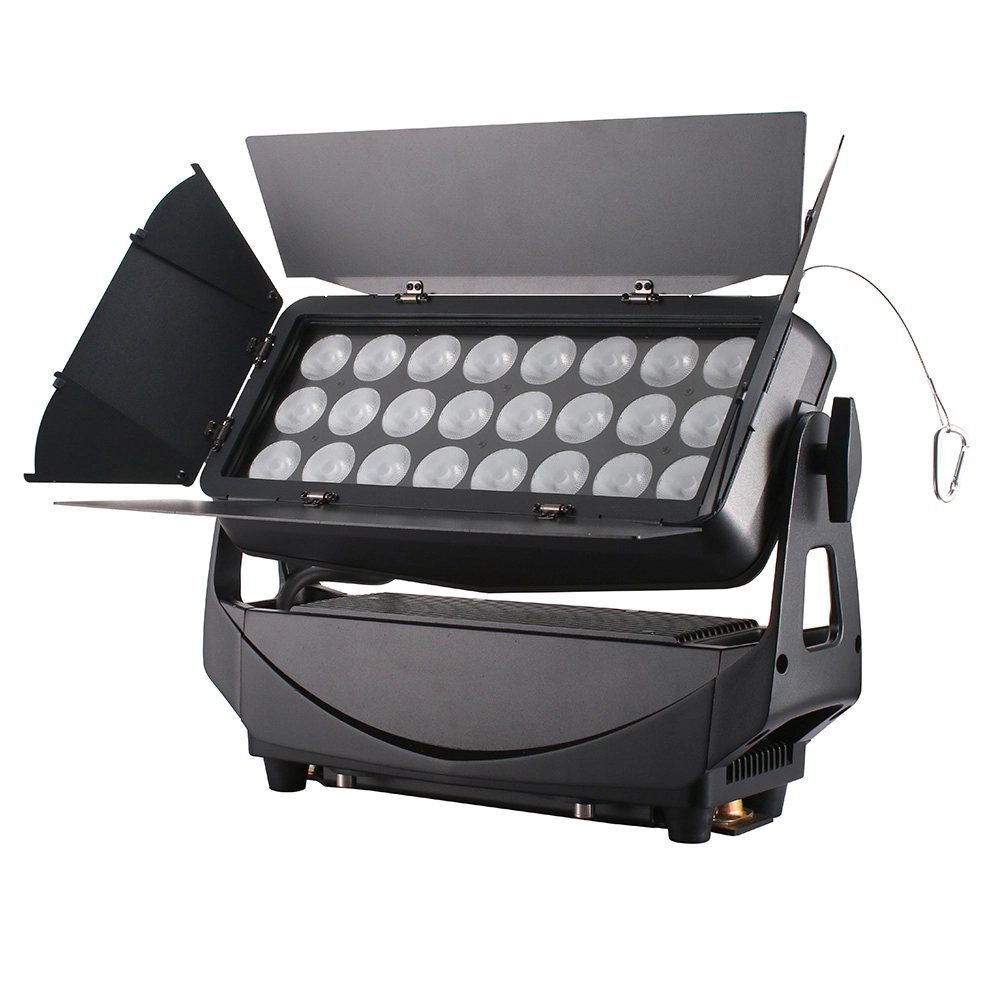 24x20W RGBW 4in1 IP65 Wall Wash 6 Segments with barndoor accessory - Colorful Light