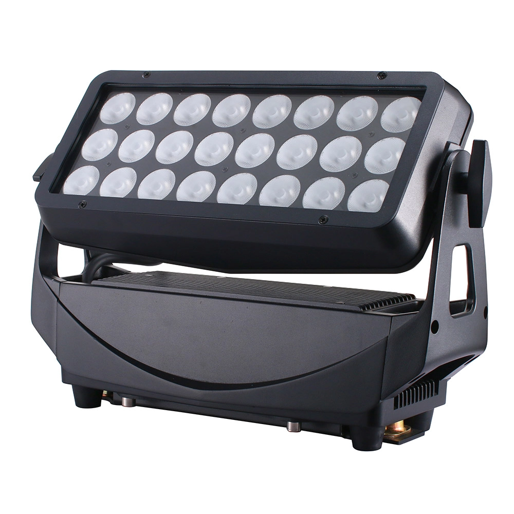 24x20W RGBW 4in1 IP65 Wall Wash 6 Segments front angle view - Colorful Light