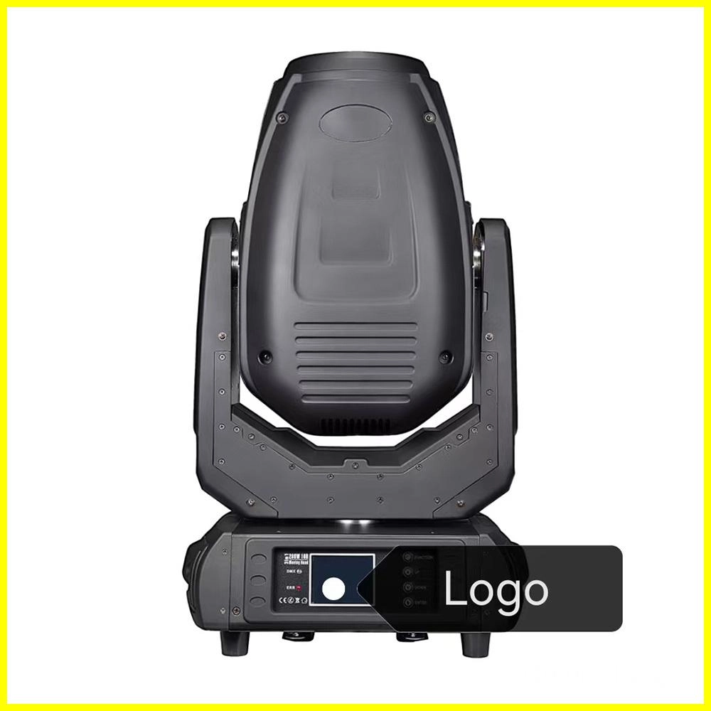 280W Beam Wash Spot 3in1 Moving Head rear view with customizable logo area - Colorful Light