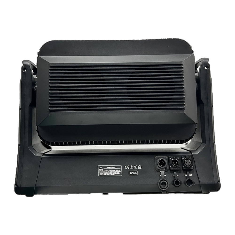 32X25W RGBW 4in1 IP65 Moving Head Wash Light rear view with cooling fans and connectors