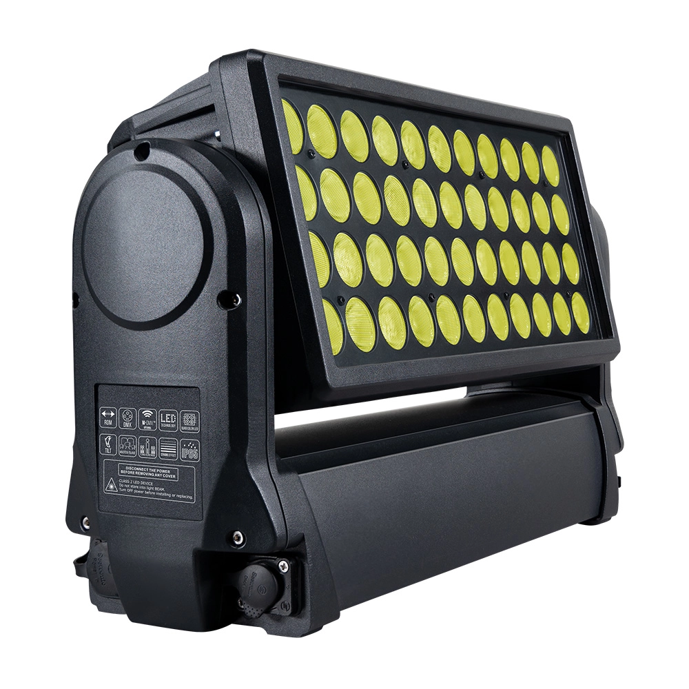 44x10W RGBW 4in1 IP65 Moving Head Wash Light yellow color effect - Colorful Light
