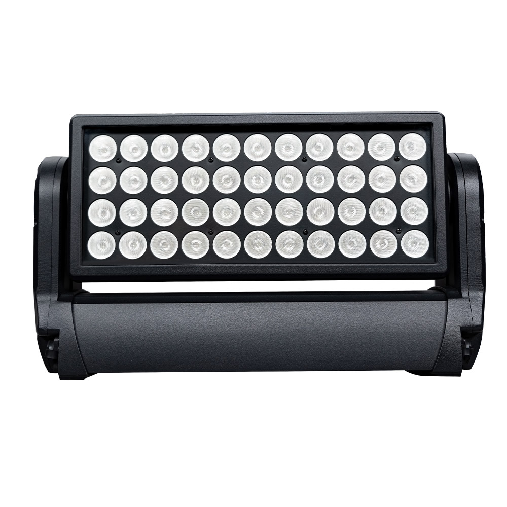 44x10W RGBW 4in1 IP65 Moving Head Wash Light front view with 44 RGBW LEDs