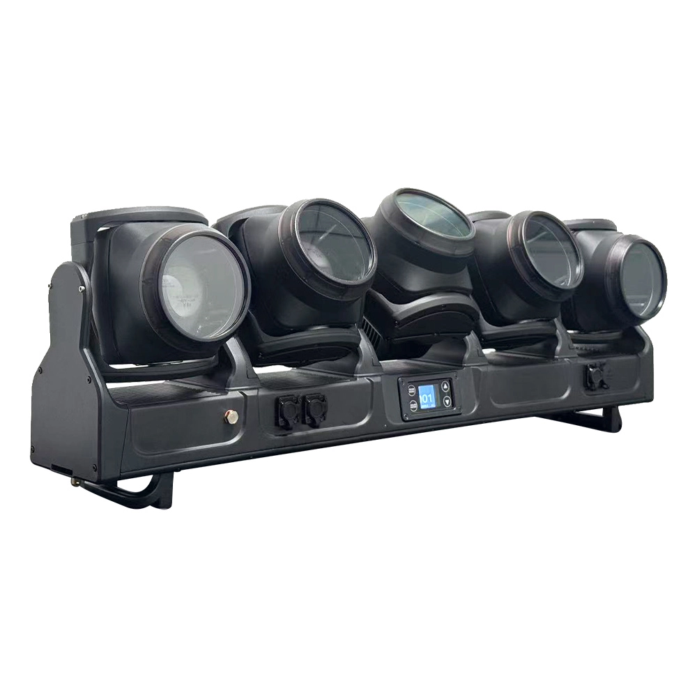 5x120W RGBW 4in1 IP65 Moving Head Bar side angle view for outdoor stage lighting - Colorful Light