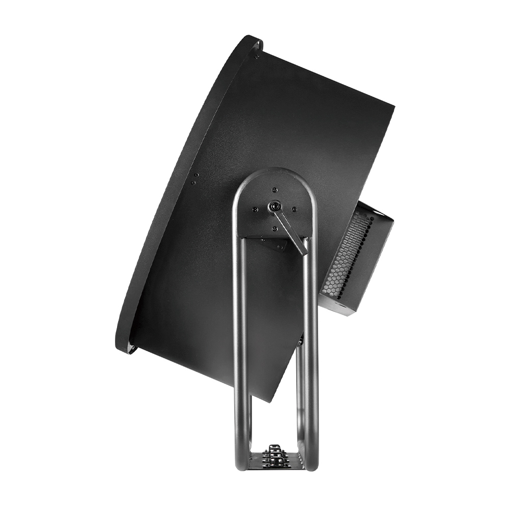Side view of 600W RGBALC 6in1 IP65 Retro Light with bracket structure