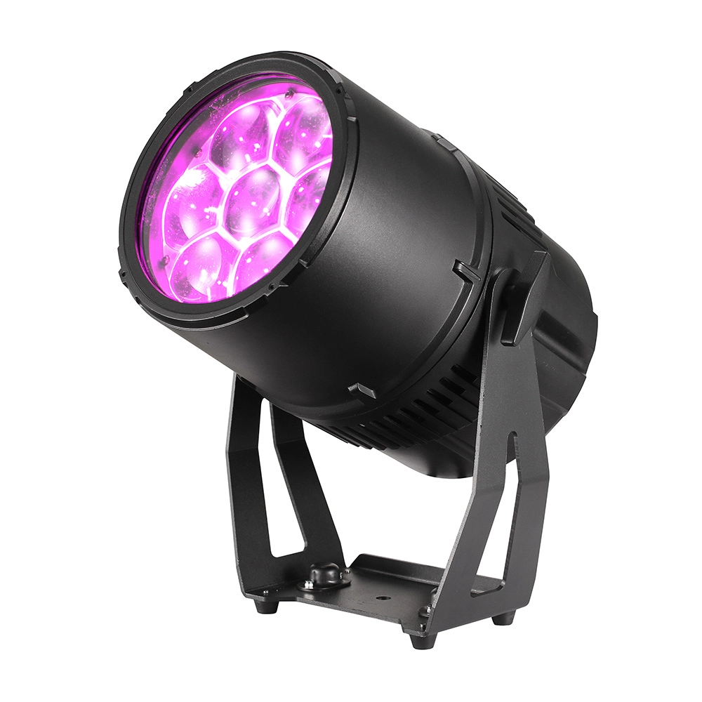 7x40W RGBW 4in1 IP65 Bee Eye Zoom Par Can magenta lighting effect - Colorful Light