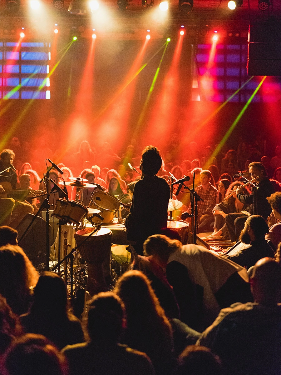 Live event lighting with LED stage lights for performances and audience atmosphere - Colorful Light