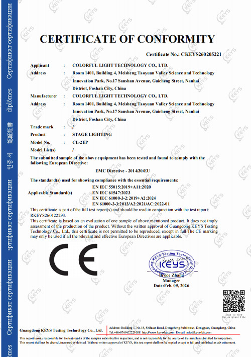 Stage lights CL-2EP CE-EMC