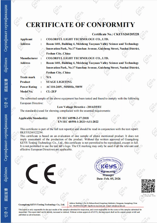 Stage lights CL-2EP CE-LVD - Colorful Light