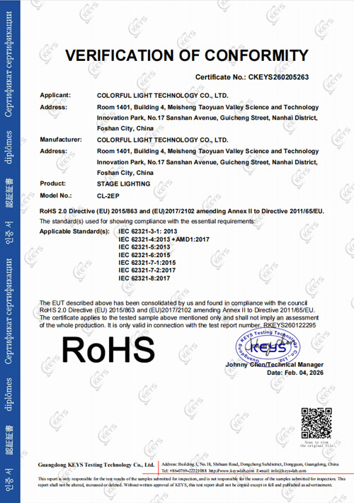 Stage lights CL-2EP ROHS