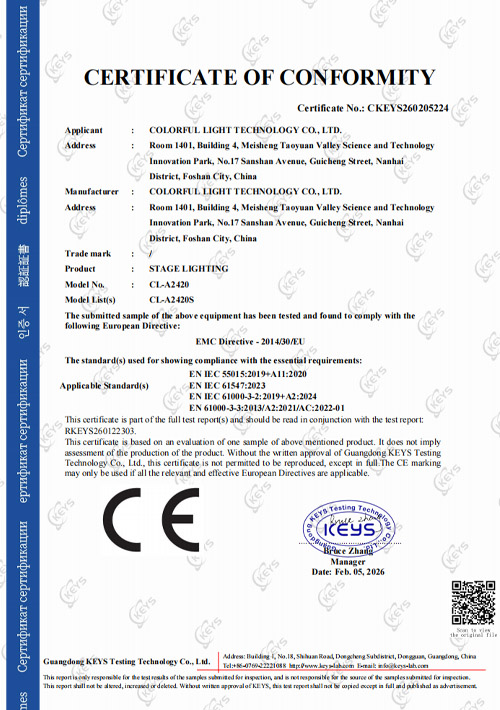 Stage lights CL-A2420 CE-EMC