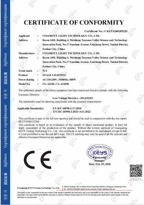 Stage lights CL-A2420 CE-LVD - Colorful Light