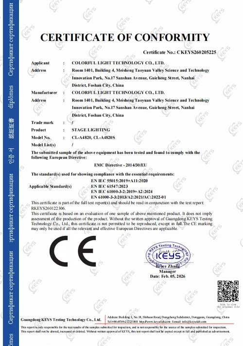Stage lights CL-A4820 CE-EMC - Colorful Light