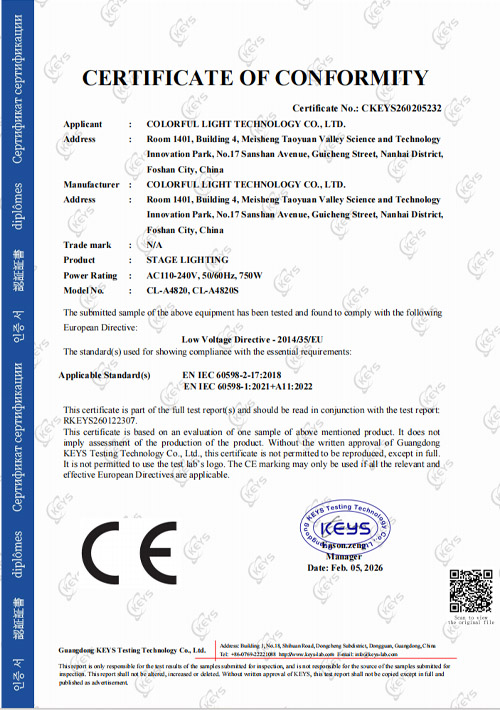 Stage lights CL-A4820 CE-LVD