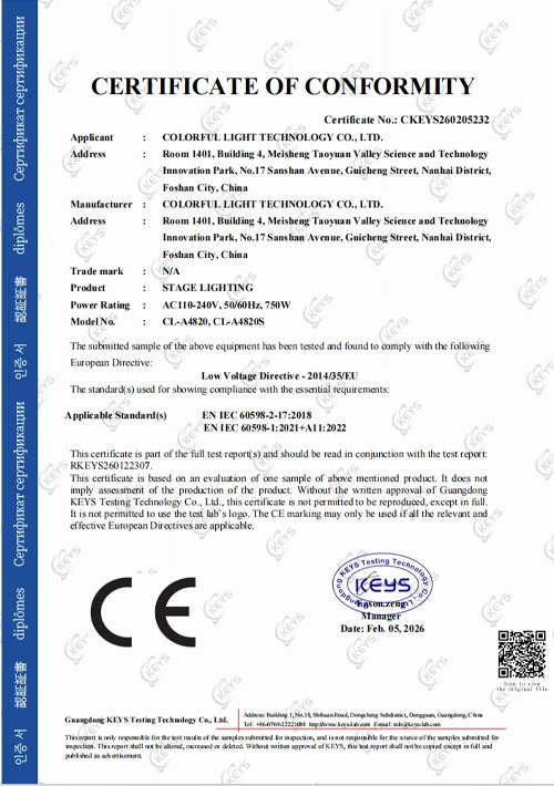 Stage lights CL-A4820 CE-LVD - Colorful Light