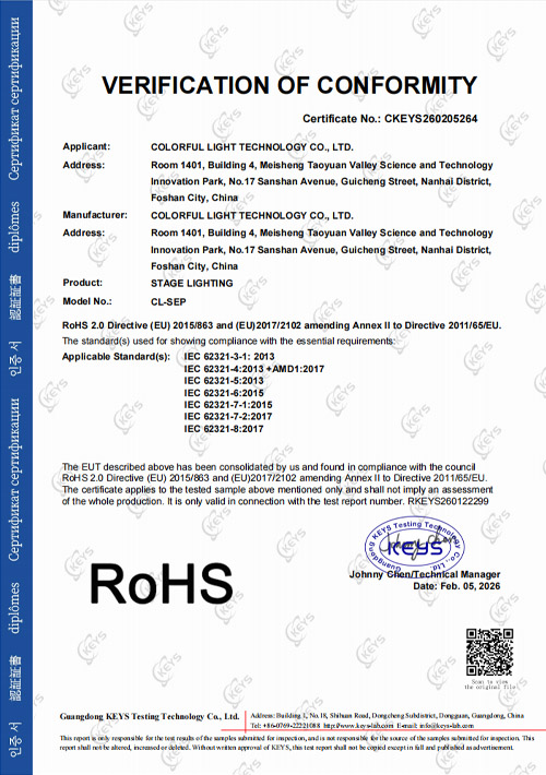 Stage lights CL-SEP ROHS