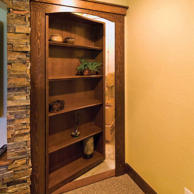 bedroom hidden door design