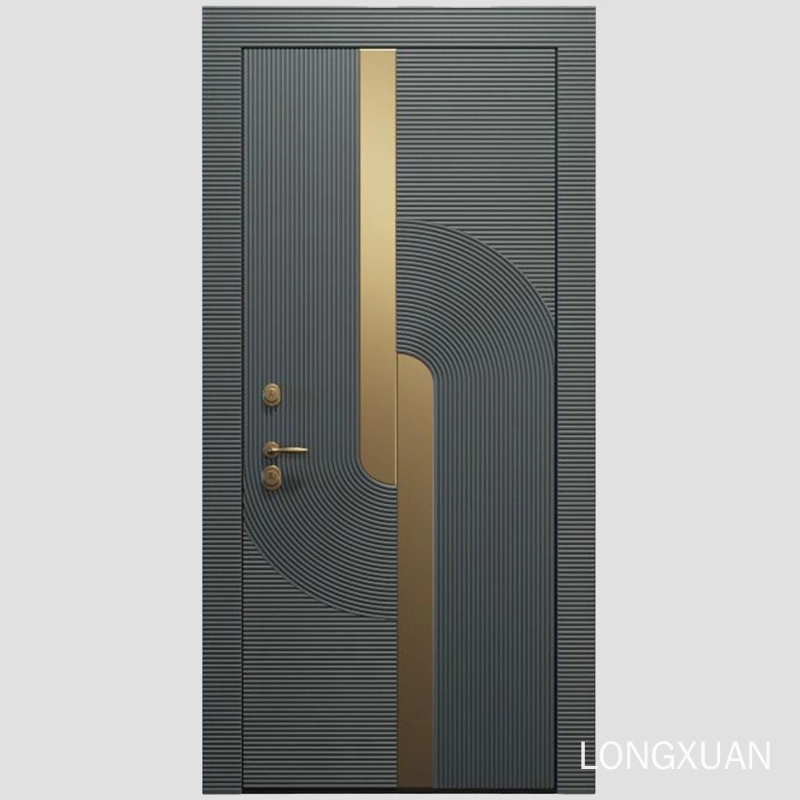 solid wood front door modern