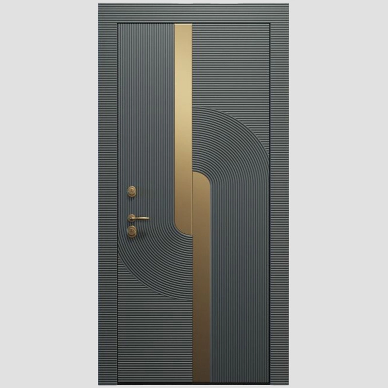 solid wood front door modern