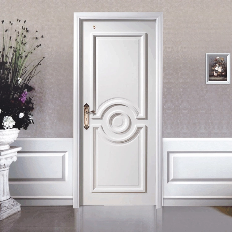 Wooden doors in white European style