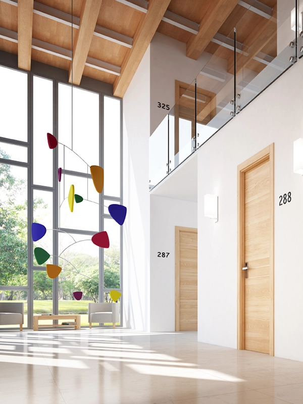 Efecto de puerta cortafuegos en un apartamento Efecto puerta cortafuegos de apartamento
