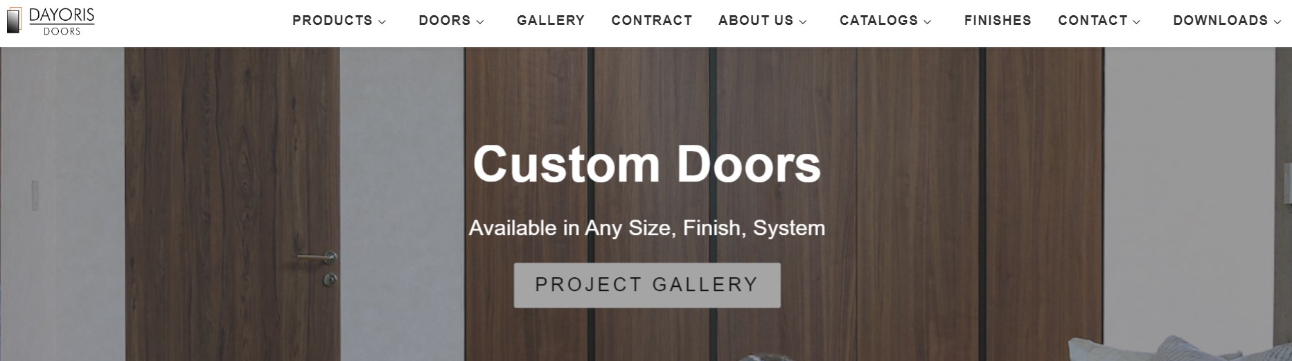 DAYORIS hidden door manufacturer brands