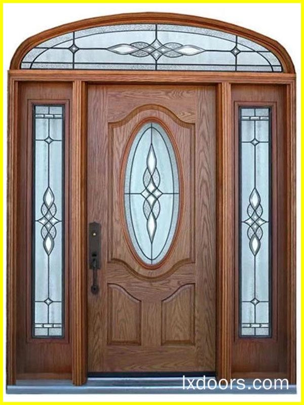 porte extérieure en bois massif