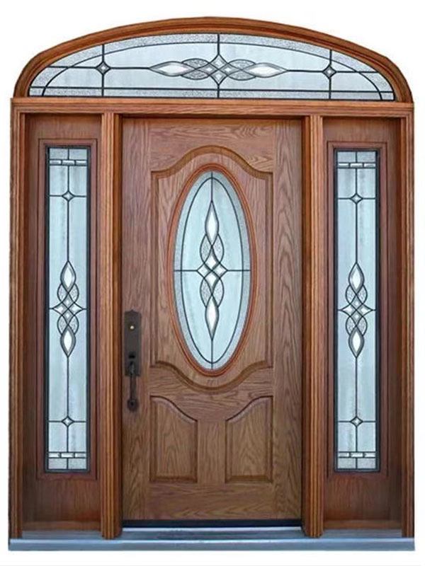 solid core wood exterior door