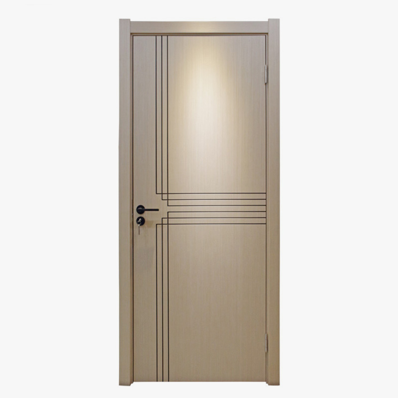 Silver pear simple modern wooden door