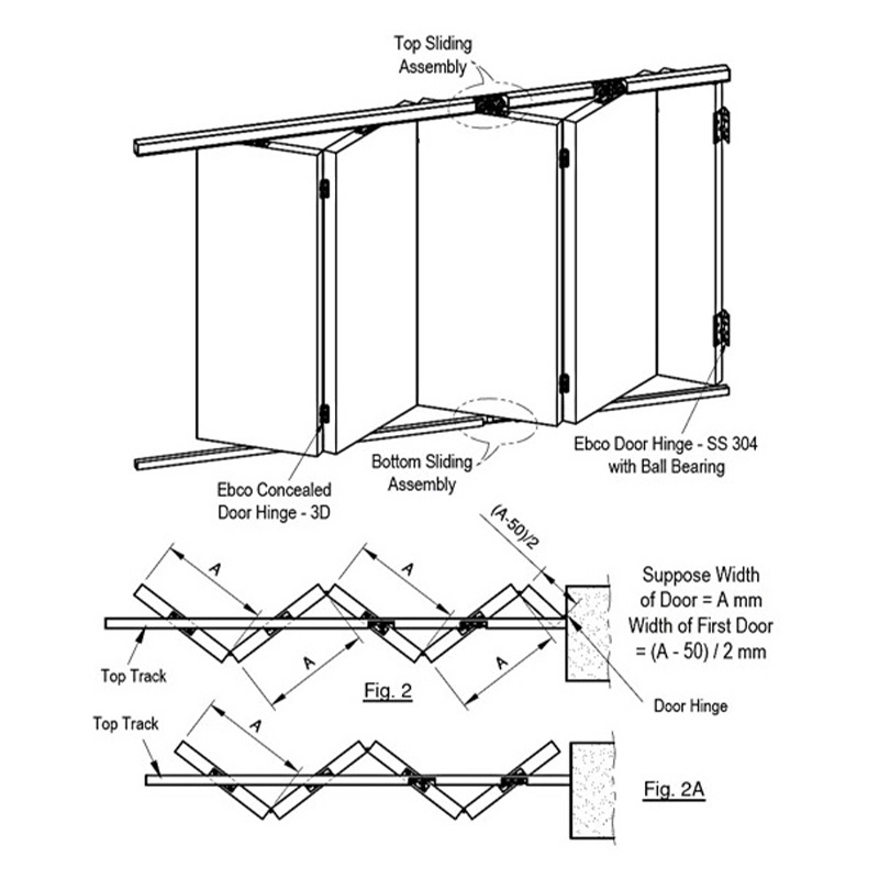 sliding folding door