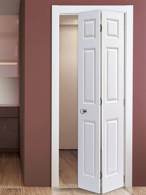 Interirofolding cabinet door