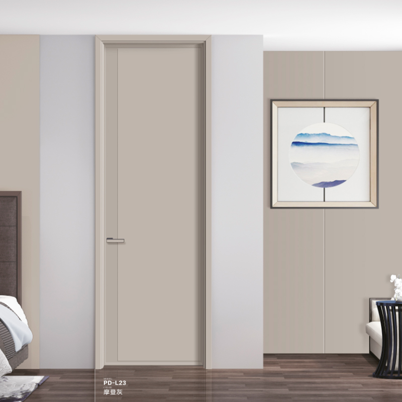 Interior design modern interior bedroom wooden door