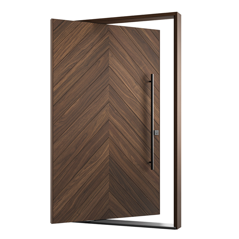 Black walnut patchwork spindle door