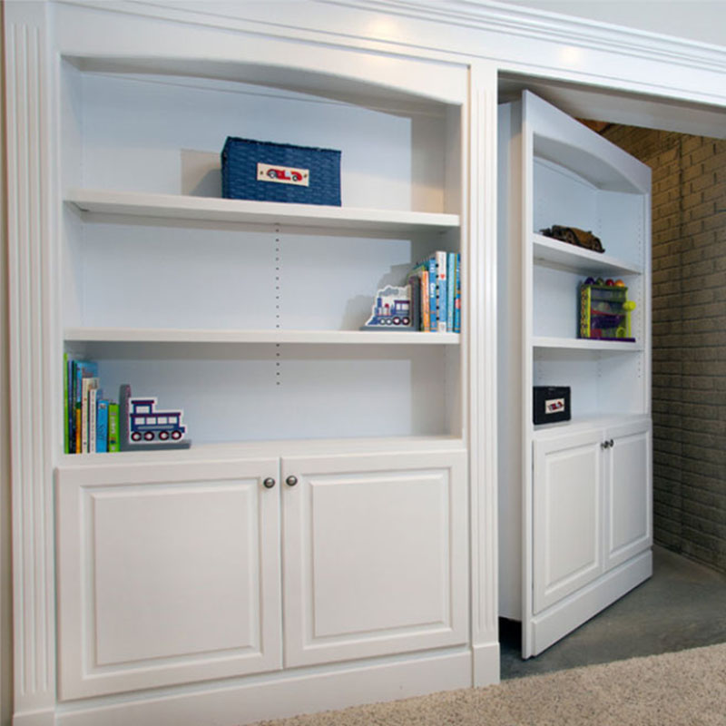 hidden bookcase door plans