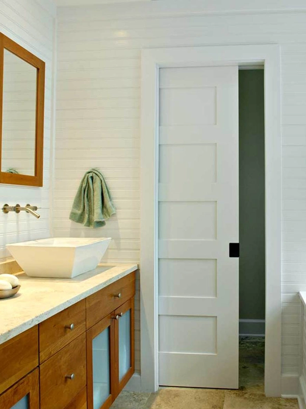 Interiro-pocket-door-in-bathroom Interiro pocket door in bathroom