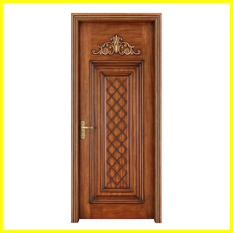 carved wood entrance door