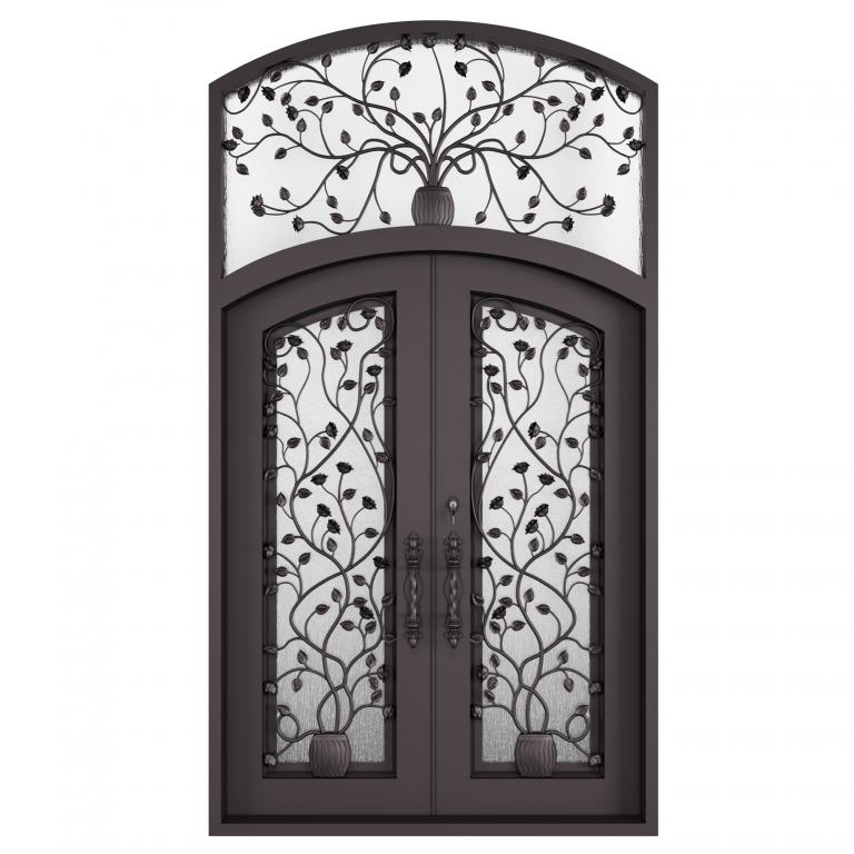 bouble front iron door