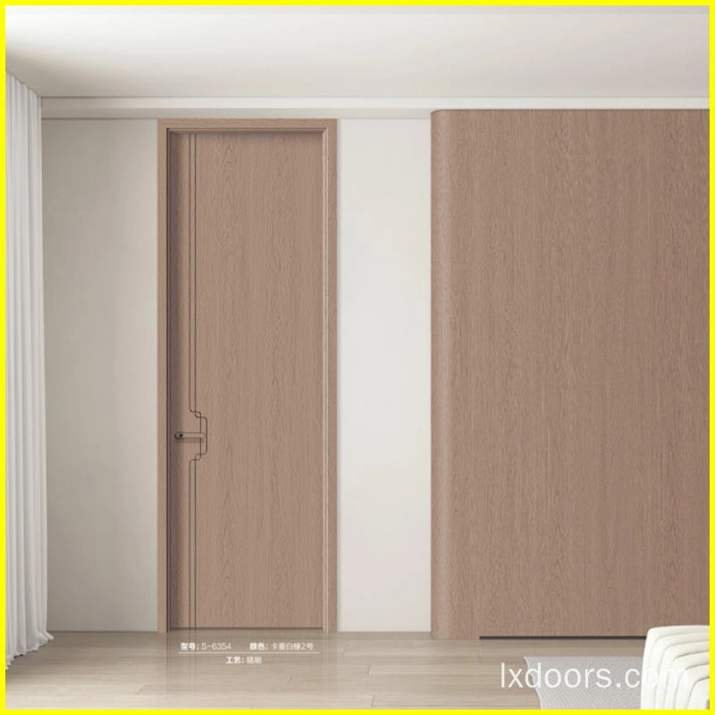 Interiro bedroom wood door design