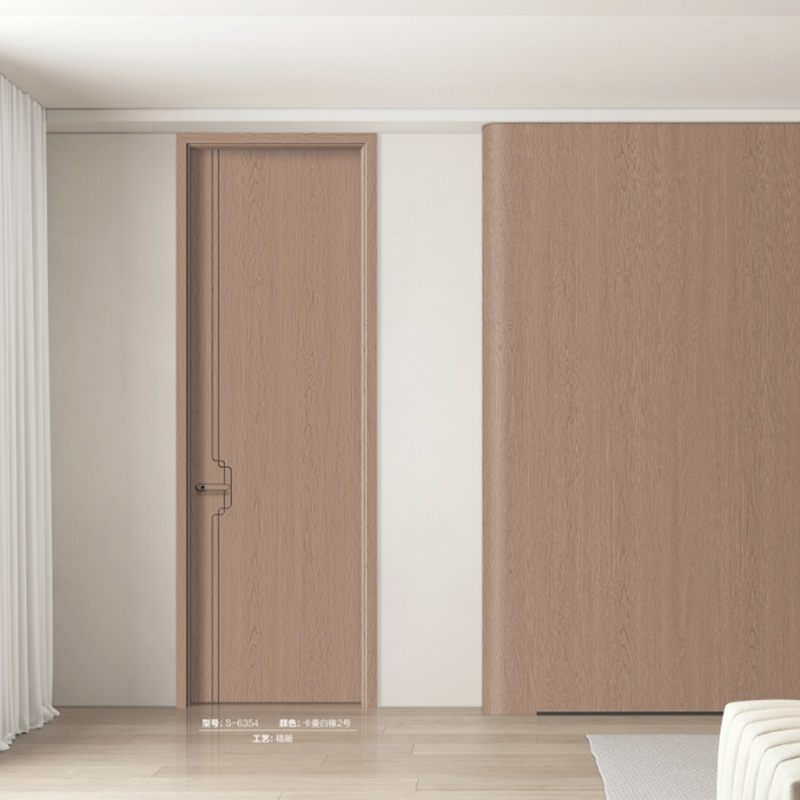 Interiro bedroom wood door design