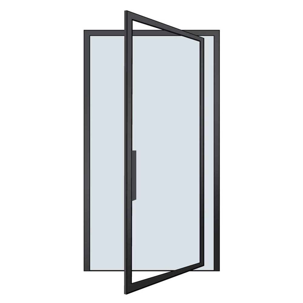 glass pivot door