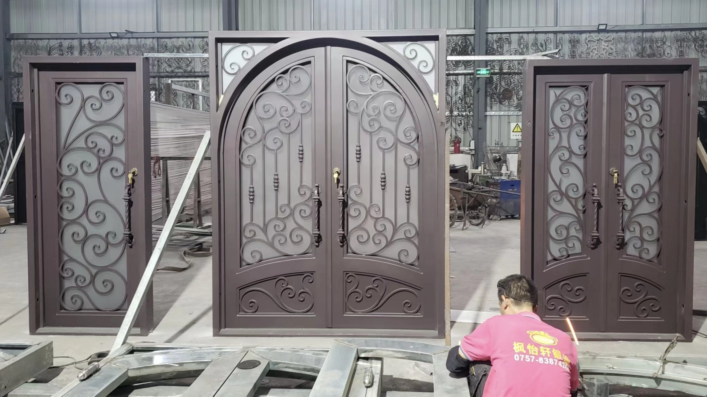 iron door production 1