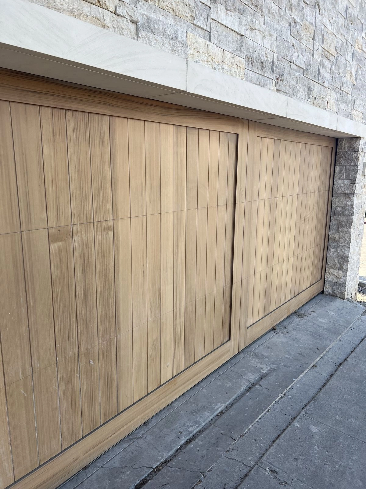 oak garage door oak garage door
