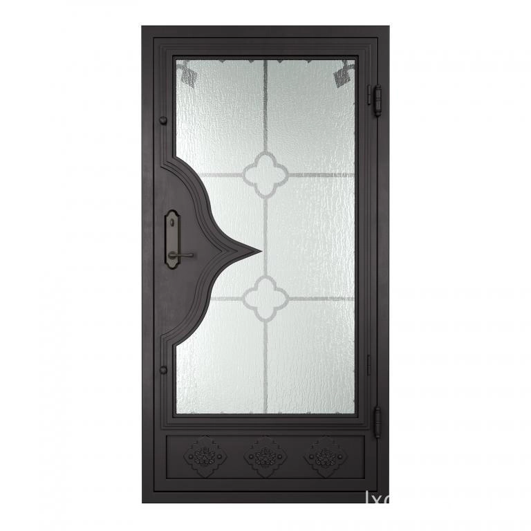 single iron door