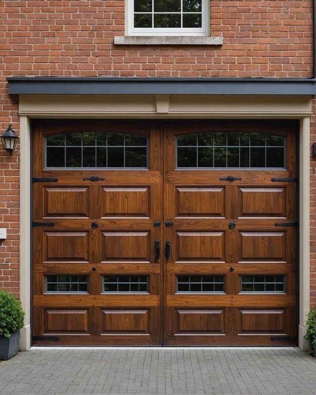 гараж из цельного дерева