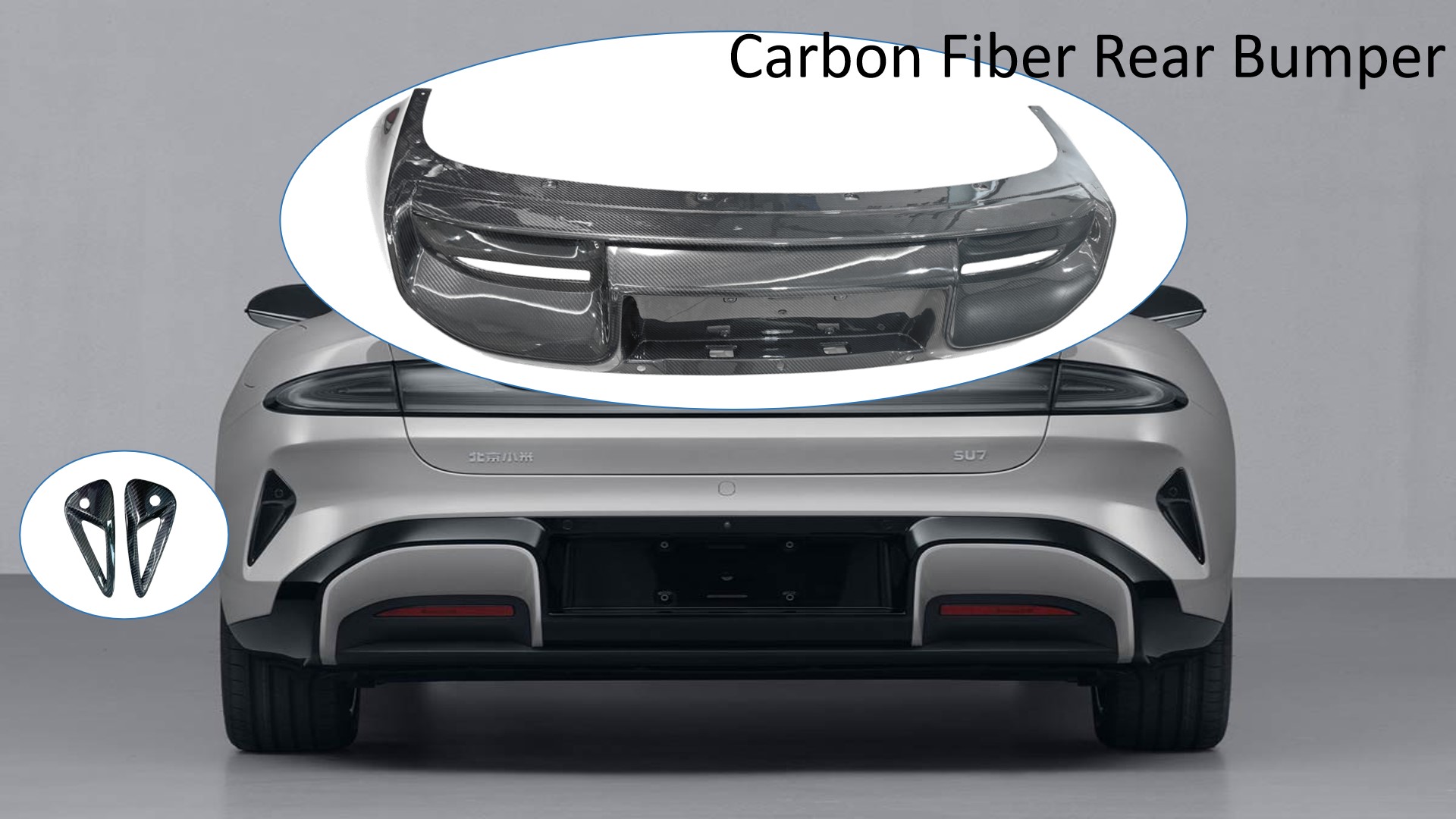 Xiaomi SU7 Carbon Fiber Rear Bumper