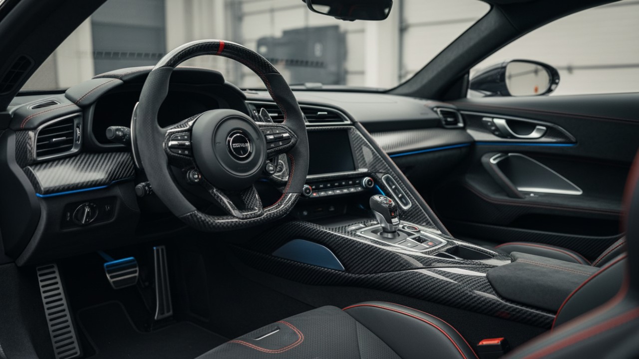 Fascinating Carbon Fiber Auto Interior Pictures