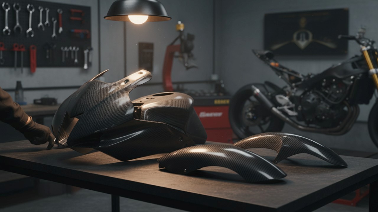 carbon fiber motorcycle