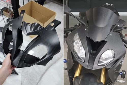 Ailettes en fibre de carbone pour Ducati Panigale V4 Ailettes en fibre de carbone pour Ducati Panigale V4