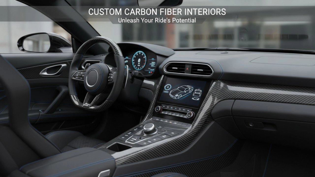 индивидуальные детали интерьера из углеродного волокна