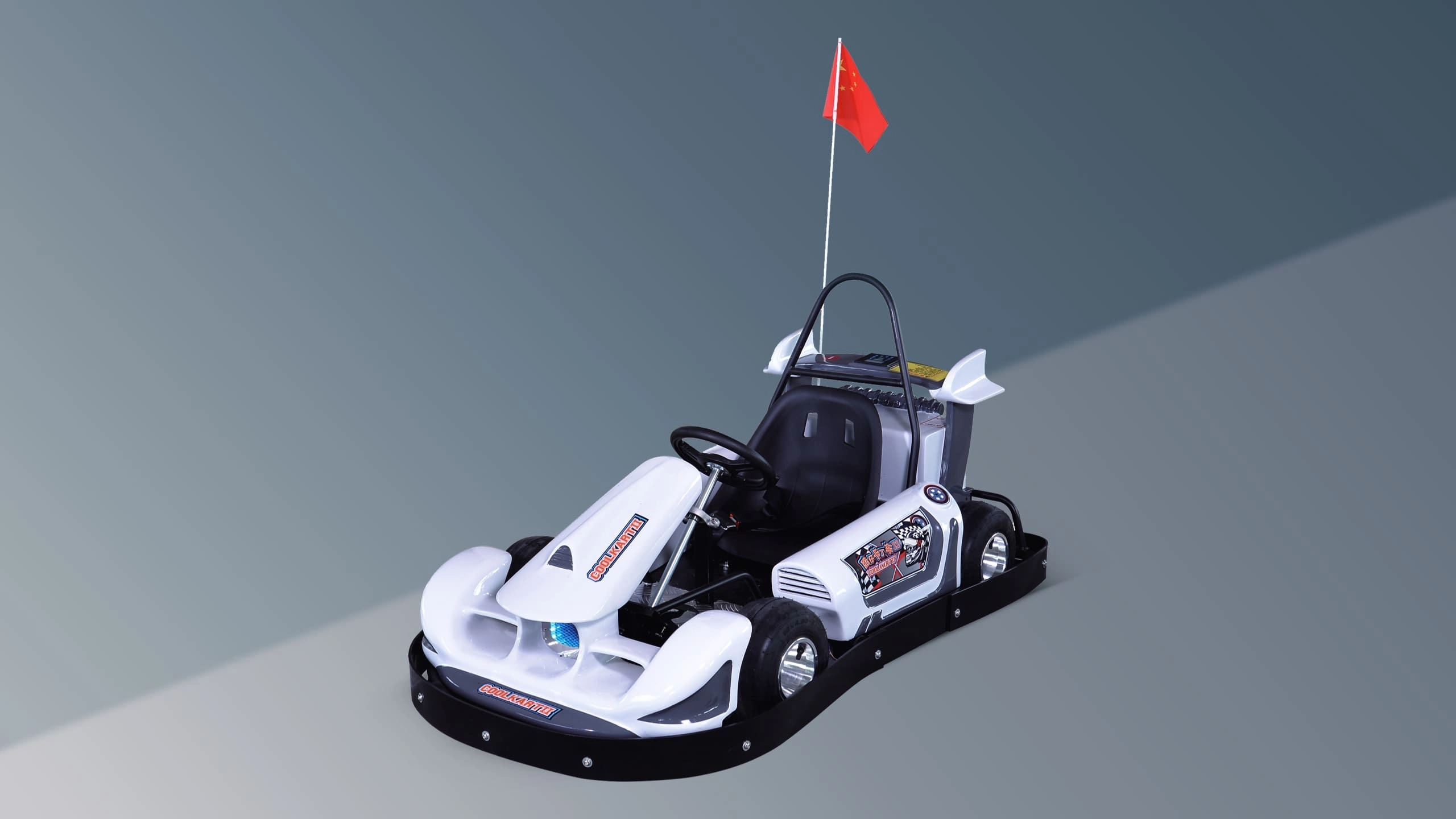 Toddler Electric Cool Karting White