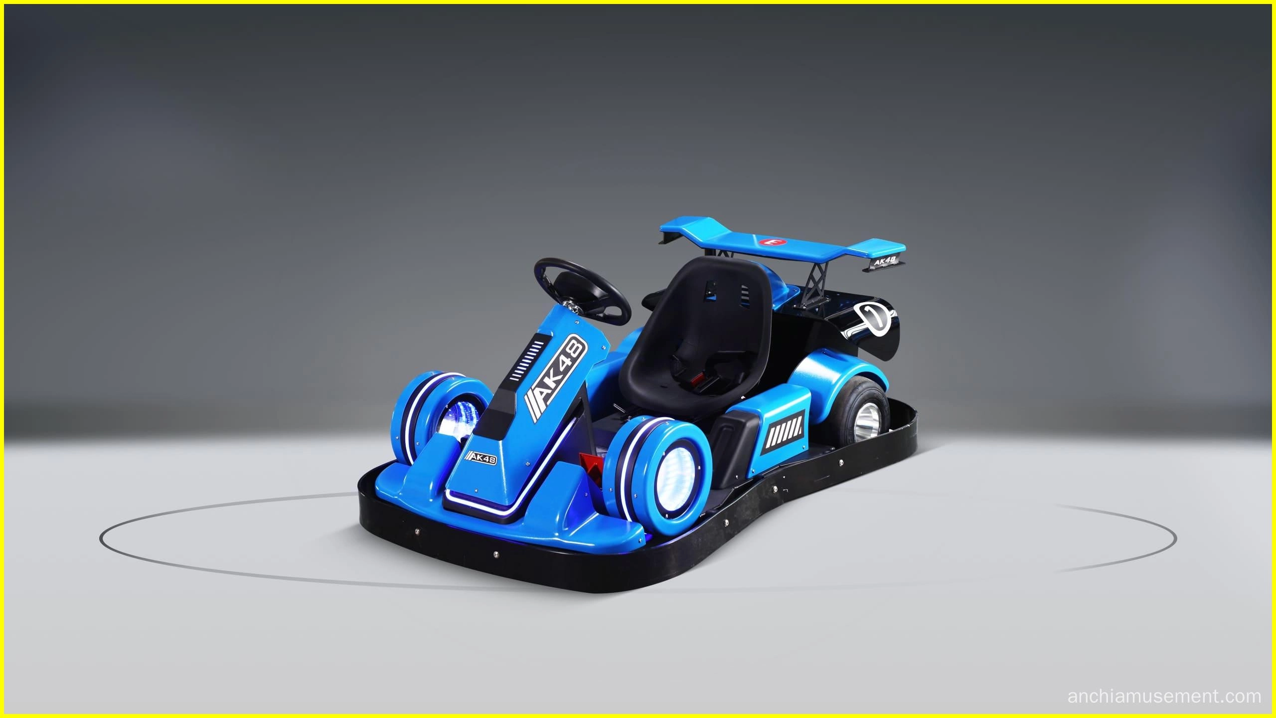 Kart eléctrico para niños AK 48, color azul